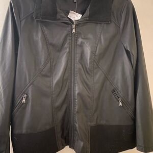 New Look Faux Black Leather Jacket